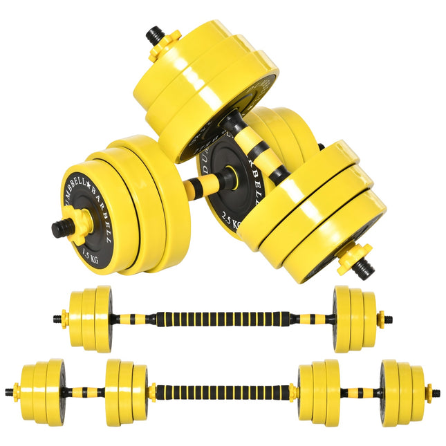 Verstellbares 25-kg-Hantelset mit 12 Scheiben für Fitness
