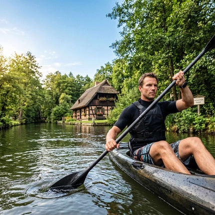 Verstellbares 2-in-1 SUP-/Kajakpaddel, Aluminiumschaft