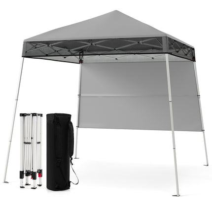 Verstellbarer 2x2m Pop-Up Pavillon mit Seitenwand, wasserdicht