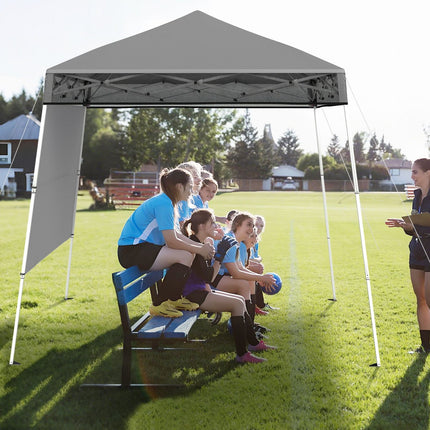 Verstellbarer 2x2m Pop-Up Pavillon mit Seitenwand, wasserdicht