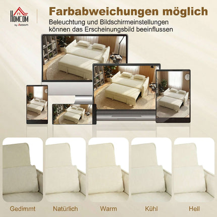 Verstellbares 3-in-1 Schlafsofa mit Getränkehaltern und Taschen