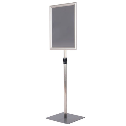Verstellbares A3 Info-Stand-Set, Silber, Aluminiumrahmen