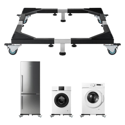 Adjustable Appliance Dolly Base, 1200 lb, Locking Wheels