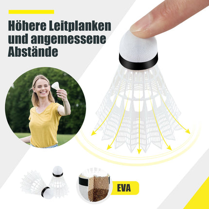 Adjustable Badminton Net Set with Stand, Shuttlecocks, Bag