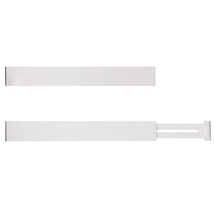Organisateur de tiroir réglable en bambou, blanc, lot de 4