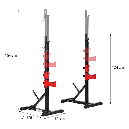 Verstellbare Langhantelständer – Gewichtheben, Home-Gym