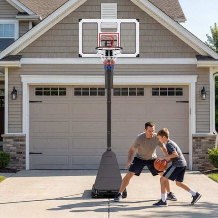 Panier de basket réglable, 1,5 à 3 m, base lestable