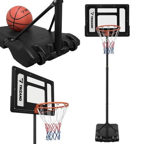 Panier de basket réglable avec panneau et ballon