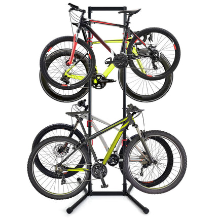 Verstellbarer Fahrradträger für 4 Fahrräder, Kohlenstoffstahl