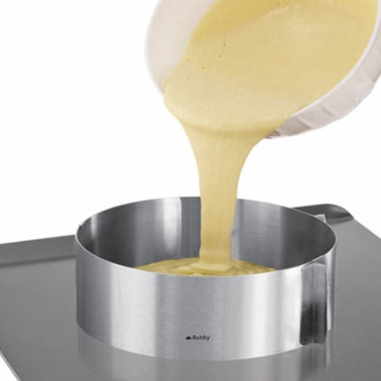 Bord réglable pour moule à gâteau, acier inoxydable, 16-30 cm