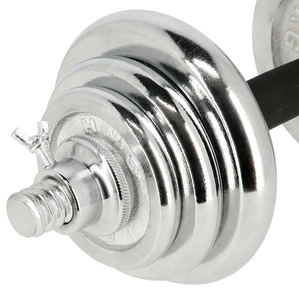 Verstellbare Chromhanteln mit Koffer, 20kg Set