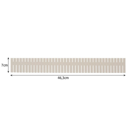 Verstellbare Schubladen-Organizer-Teiler, 4 Stück, Beige