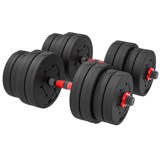 Verstellbares Hantel- & Langhantel-Set, 30 kg, für das Home-Gym