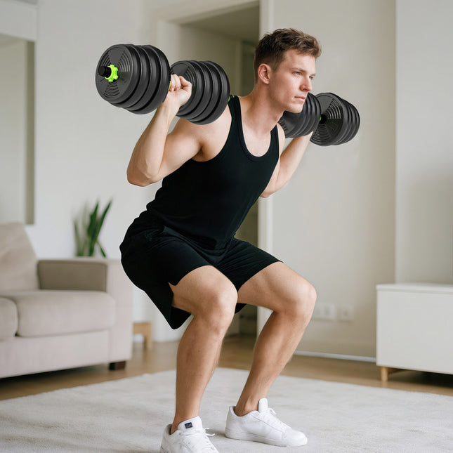 Verstellbares Hantelset 30 kg – Krafttraining für Zuhause