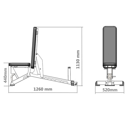 Banc d'exercice réglable - Usage semi-commercial