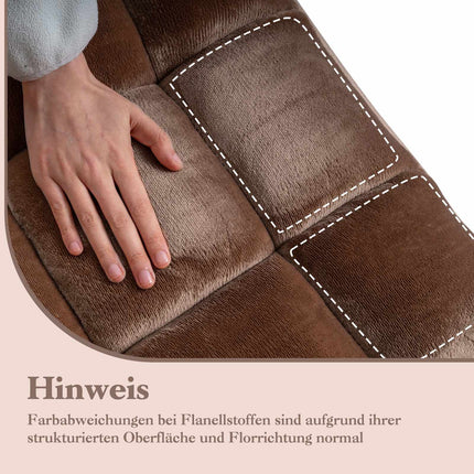 Chaise de sol pliante réglable, polaire corail marron