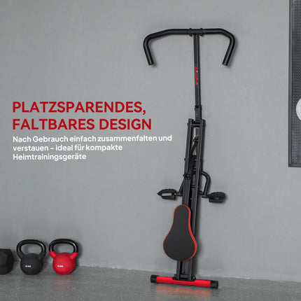 Verstellbares klappbares Ganzkörper-Trainingsgerät, Metall, Rot
