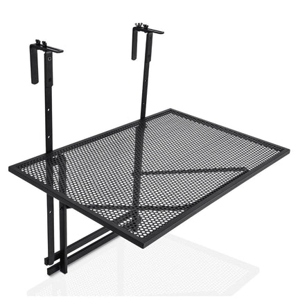 Étagère suspendue réglable en fer - 5 hauteurs, 60,5 x 48 cm, noire