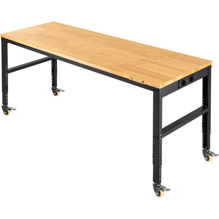 Adjustable Height Workbench 48x20, 720kg, Outlets