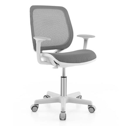 Verstellbarer Kinder-Schreibtischstuhl mit Sitzbremse, ergonomisch, Grau