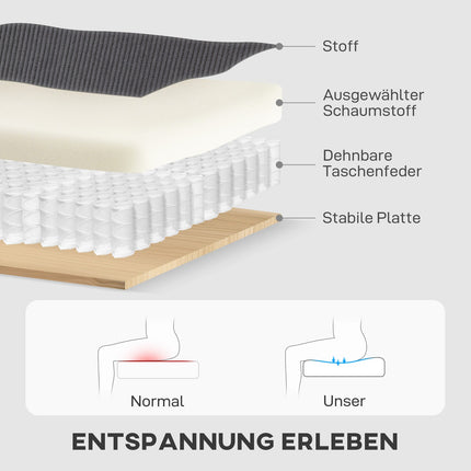 Verstellbares L-förmiges Schlafsofa mit Stauraum, Dunkelgrau