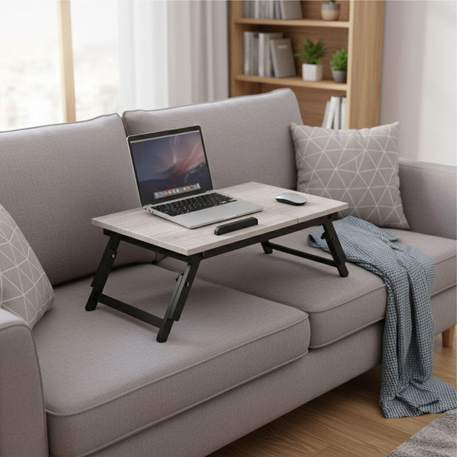 Table pour ordinateur portable réglable avec tiroir - Plateau inclinable