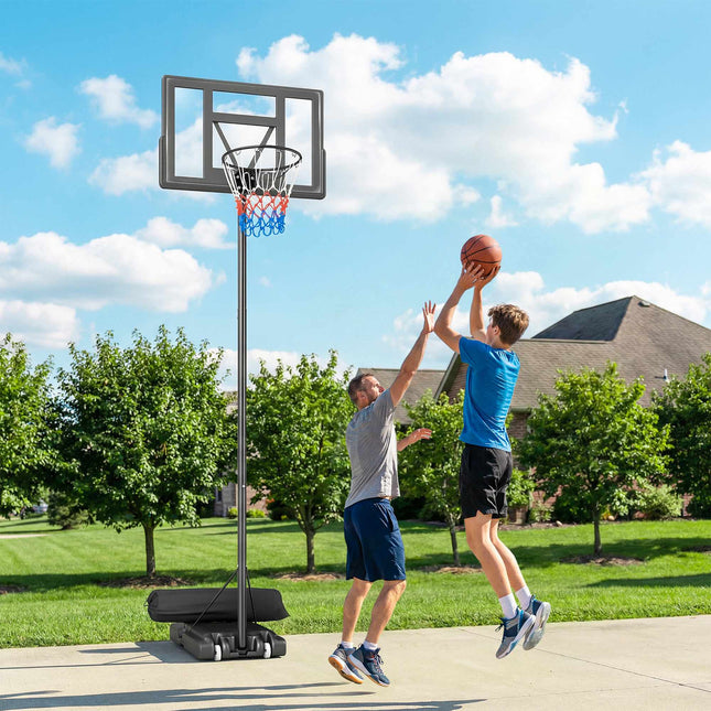 Verstellbarer Outdoor-Basketballkorb 135-305cm mit Rollen