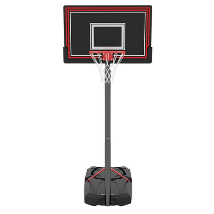 Panier de basket-ball extérieur réglable avec roulettes et base remplissable