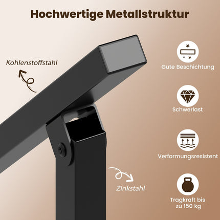 Verstellbares Treppengeländer für den Außenbereich, Metall, 150 kg Tragkraft