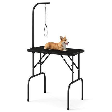 Table de toilettage réglable pour animaux, pliable, surface antidérapante