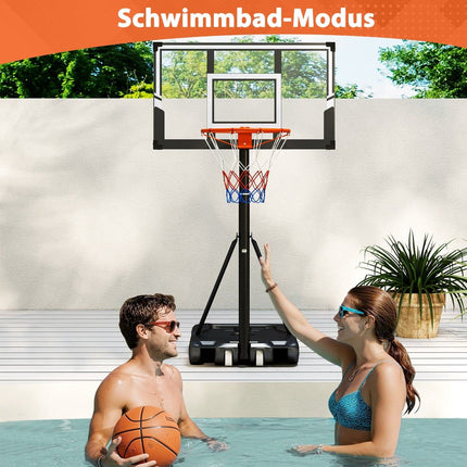 Verstellbarer, mobiler Basketballkorb mit Impact-Backboard