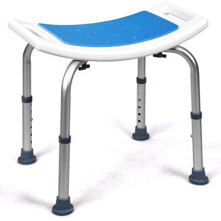 Verstellbarer Duschhocker, 150 kg Tragfähigkeit, rutschfester Sitz