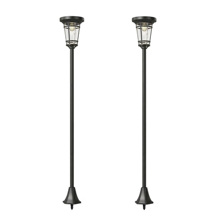 Ensemble de lanternes solaires de jardin réglables, 2 modes, IP44, 180 cm