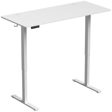 Höhenverstellbarer Stehschreibtisch mit Memory-Funktion, LED-Anzeige, Weiß