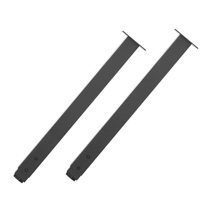 Adjustable Table Legs, 24-40 In Steel, 4-Pack, Black