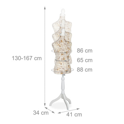 Mannequin de tailleur réglable - Mannequin à hauteur réglable