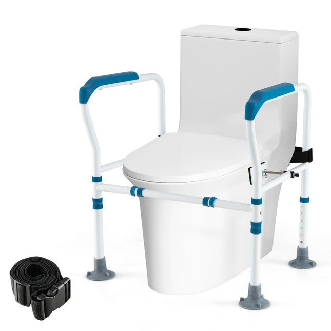 Barre d'appui réglable pour toilettes - Options de hauteur et de largeur
