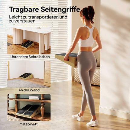 Verstellbares Holz-Schrägbrett – rutschfest, 4 Winkel