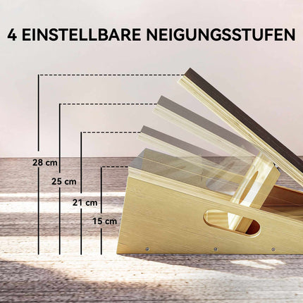 Verstellbares Holz-Schrägbrett – rutschfest, 4 Winkel