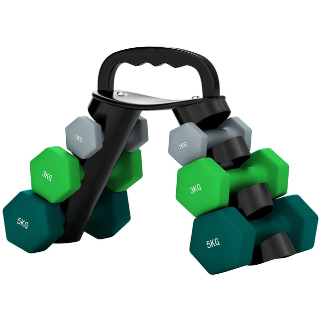 Verstellbares Kurzhantel-Set mit Ständer - Fitness für Zuhause