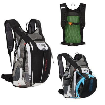 Abenteuerrucksack, 25L, Schwarz