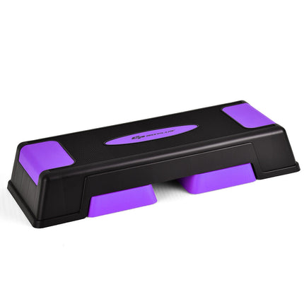 Plateforme de step aérobique, hauteur réglable sur 3 niveaux, violette