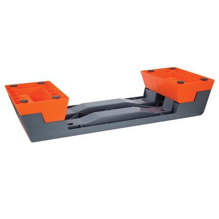 Aerobic-Step-Plattform, Schwarz/Orange, rutschfeste Oberfläche