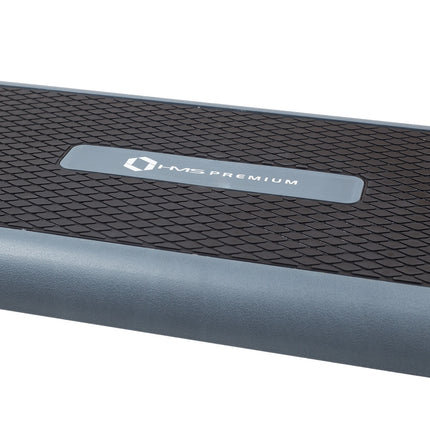 Aerobic-Step-Plattform, Schwarz/Orange, rutschfeste Oberfläche