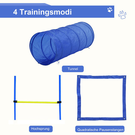 Hundesport-Trainingsset – Tunnel, Slalom, Hürden