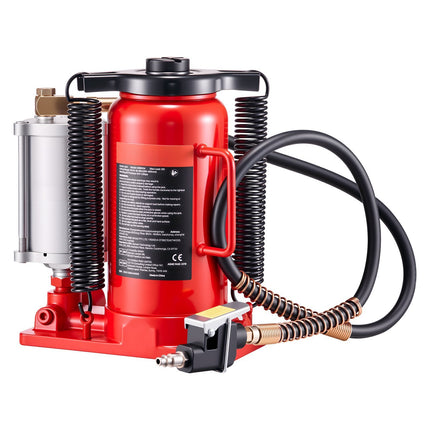 Air Hydraulic Bottle Jack, 20 Ton, 260–495 mm Lift