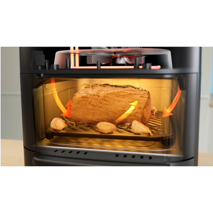 Airfryer 2 in 1 Kombination mit Backofen 6,4 + 4,4 Liter