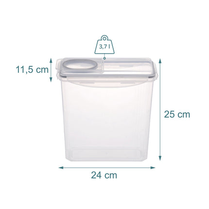 Luftdichte Lebensmittelbehälter, 3,7 l, 4er-Pack
