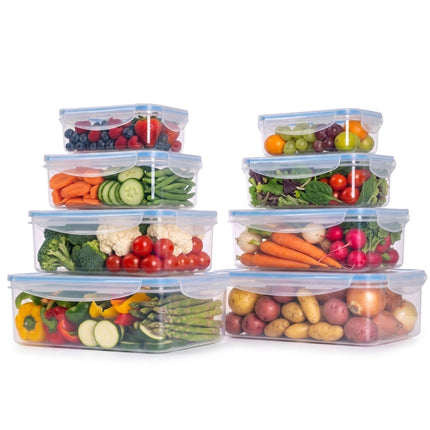 Ensemble de 8 boîtes de conservation hermétiques pour aliments