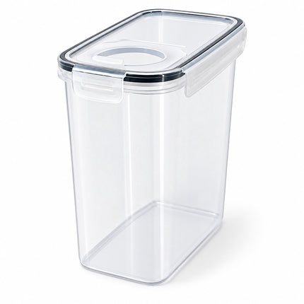 Airtight Food Storage Containers Set of 6 with Labels, Transparent